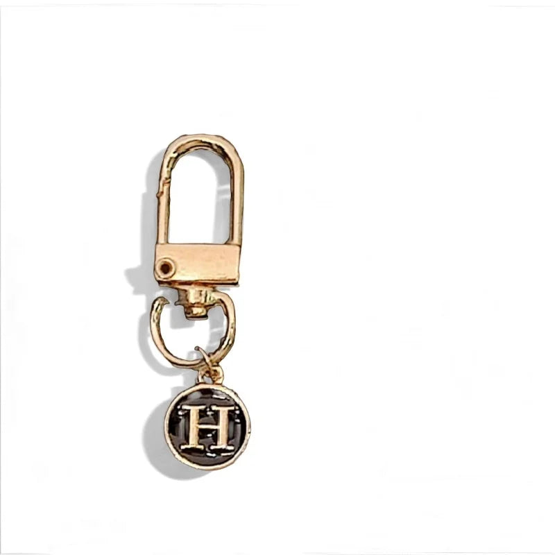 Elegant Metal Alphabet H Letter Keychain