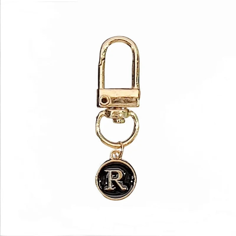 Elegant Metal Alphabet R Letter Keychain