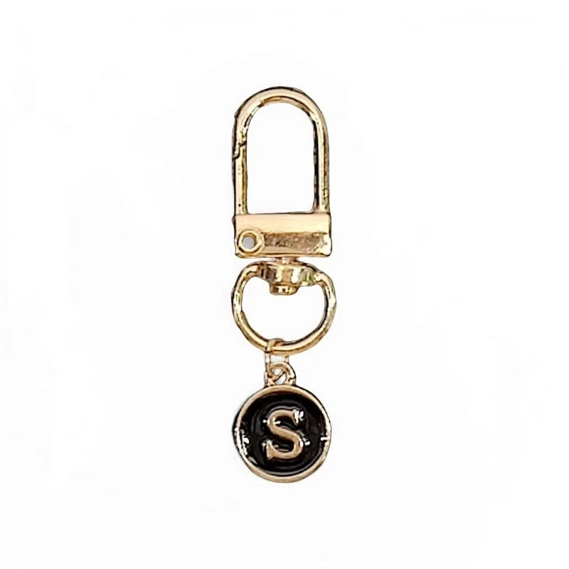 Elegant Metal Alphabet S Letter Keychain