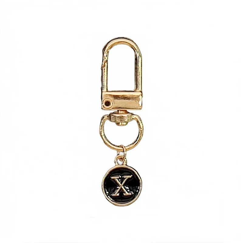 Elegant Metal Alphabet X Letter Keychain