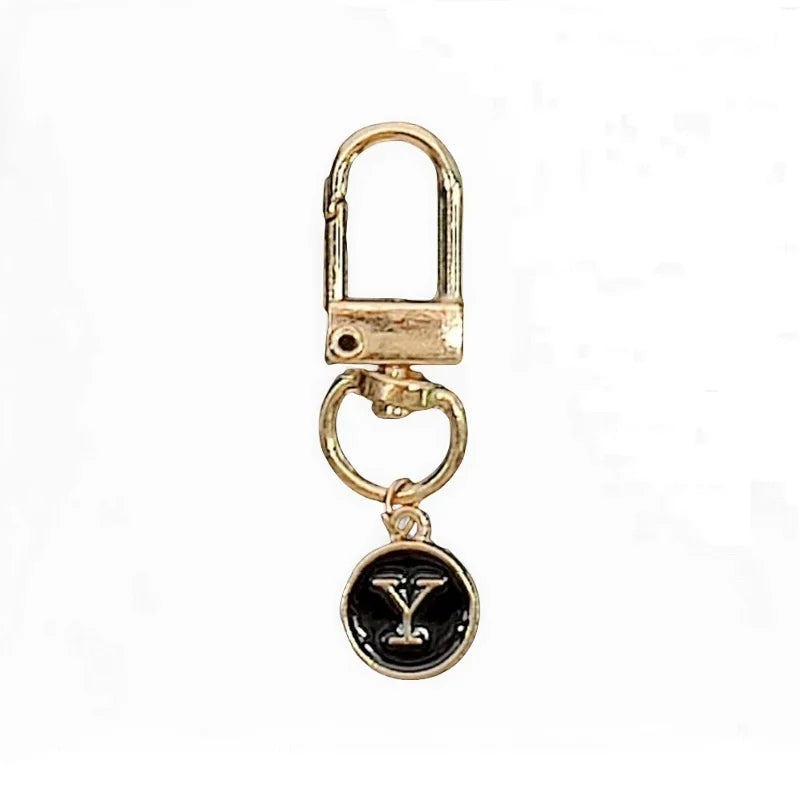Elegant Metal Alphabet Y Letter Keychain