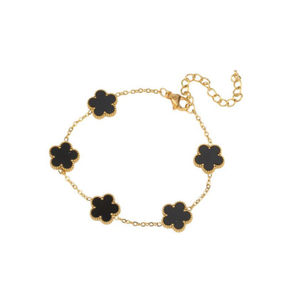 Adjustable Gold Flower Bracelet Main Image