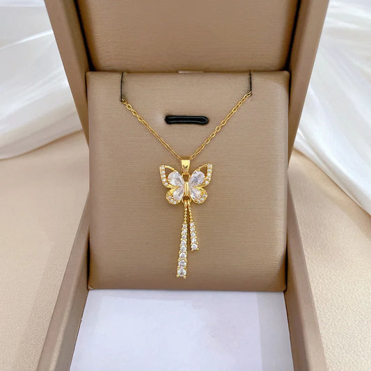 Fluttering Hearts Necklace