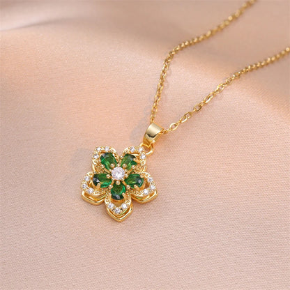 Radiant Blossom Pendant Necklace