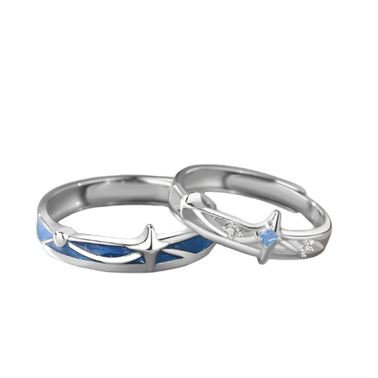 Celestial Bond Adjustable Couples Ring